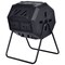 43-Gallon Outdoor Compost Tumbler with Easy Rotation and Ventilation System
